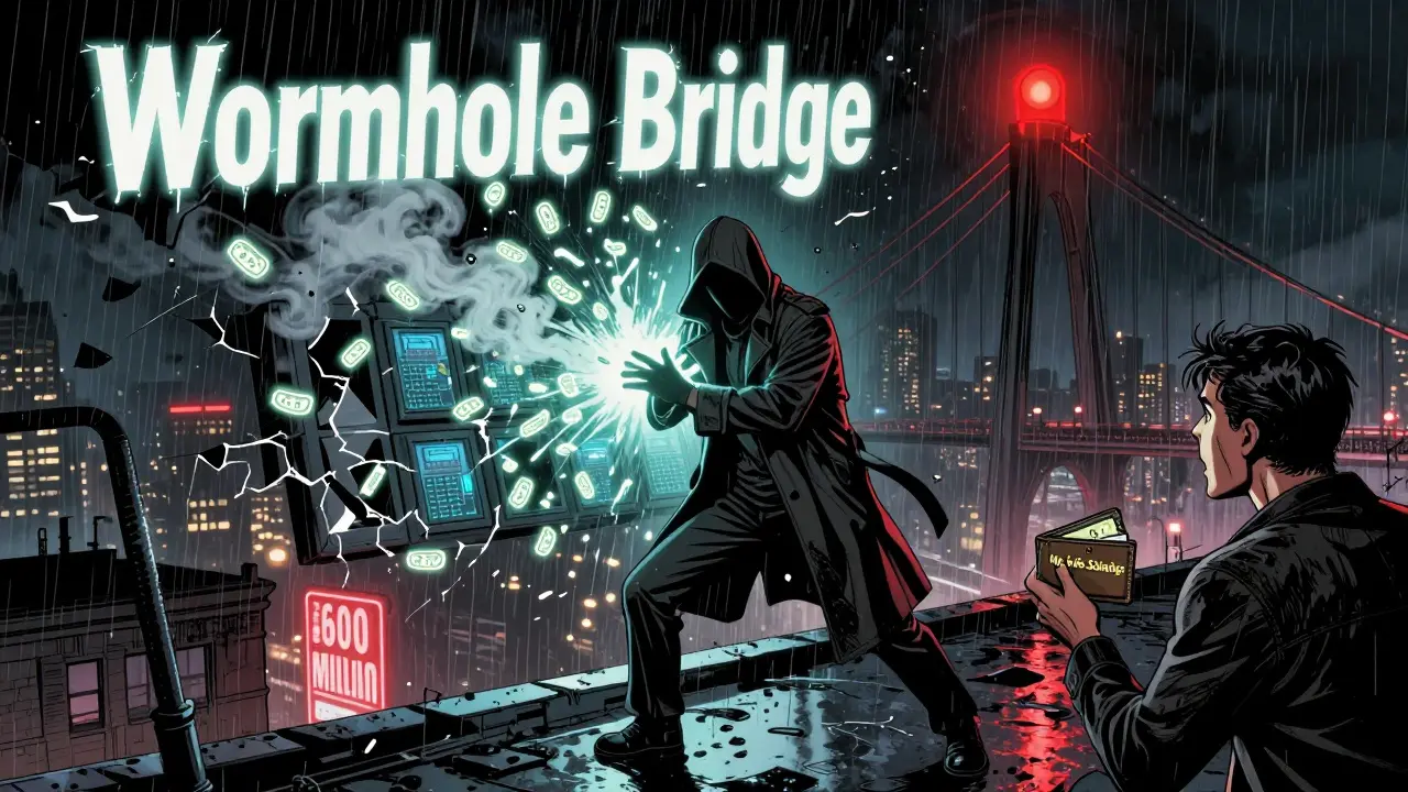 Хакер крадёт миллионы с разрушающегося моста между блокчейнами.