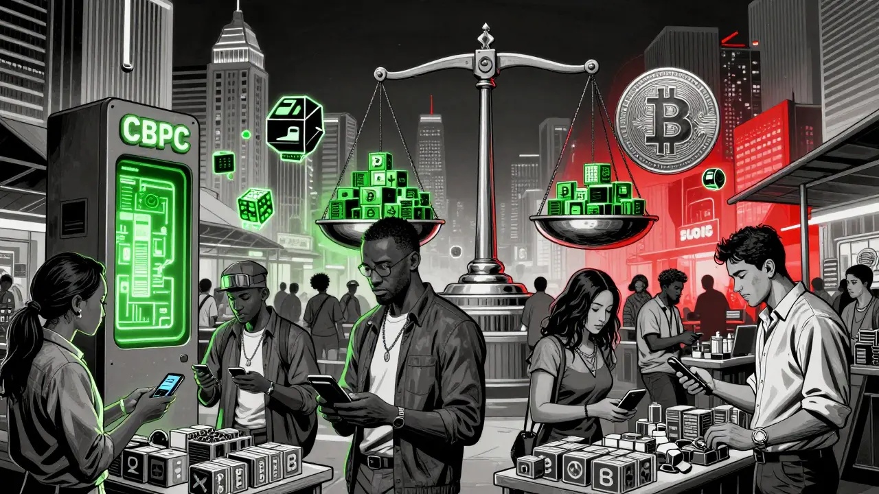 Глобальный рынок, где цифровые валюты и биткоины сосуществуют с центральными банками.