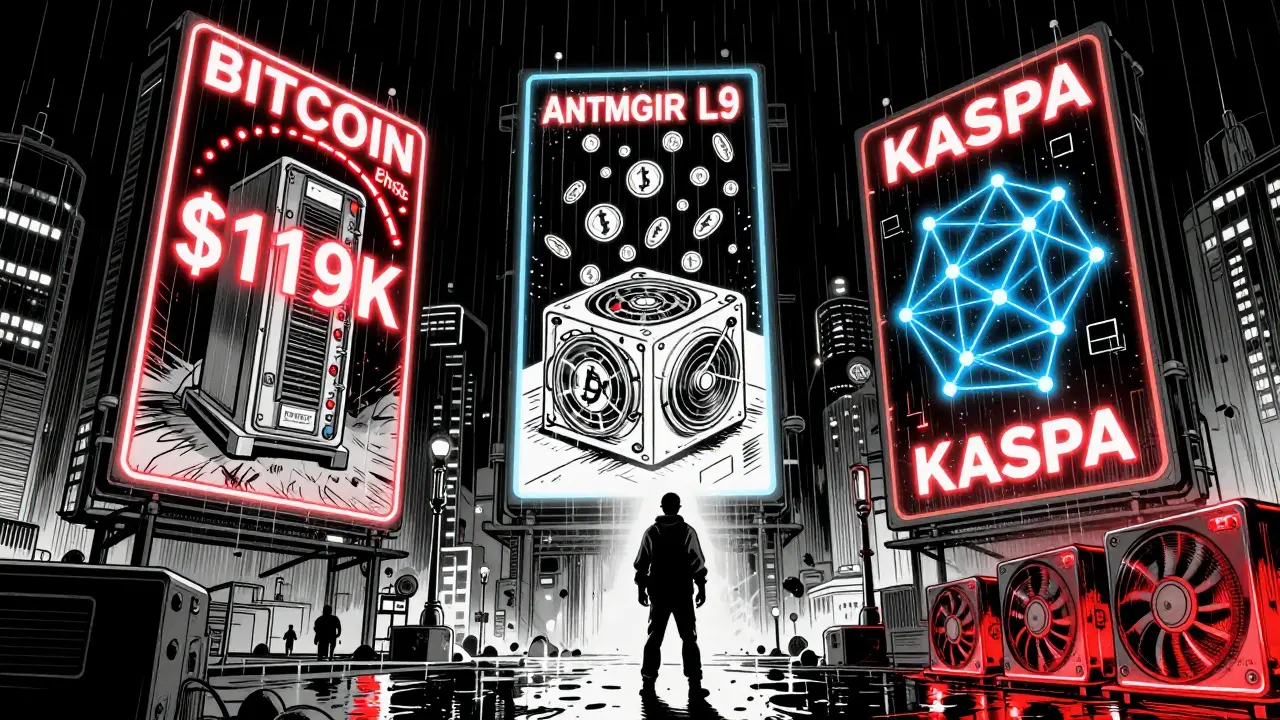 PoW-криптовалюты: сравнение Bitcoin, Litecoin и Kaspa по майнингу в 2025 году